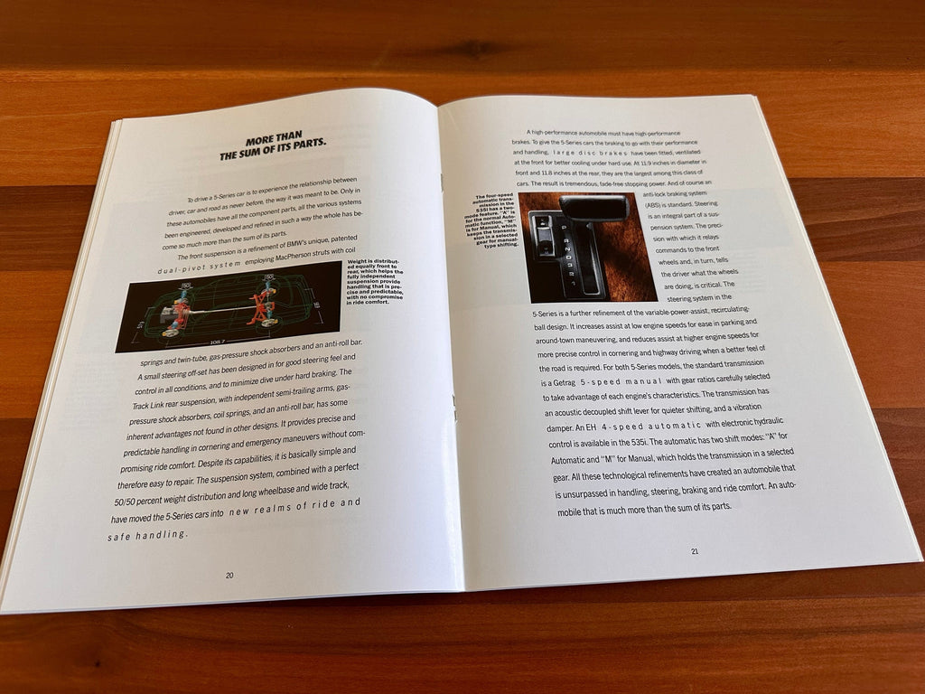 BMW-E34 Sedan, 1990-Dealership-Sales-Brochure