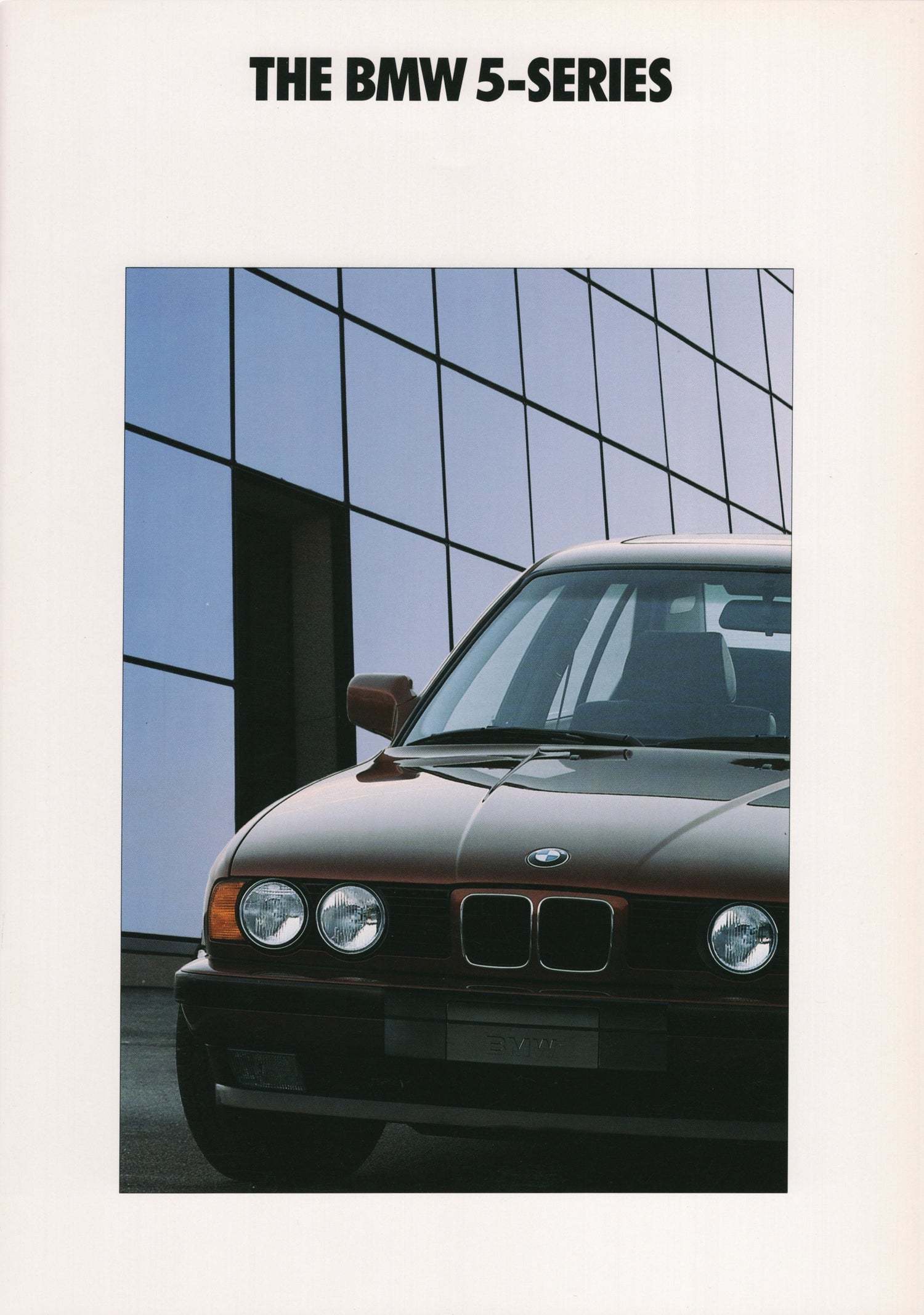 BMW-E34 Sedan, 1990-Dealership-Sales-Brochure