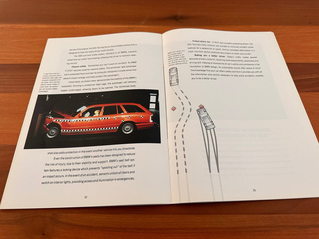 BMW-E34 Touring, 1992-Dealership-Sales-Brochure