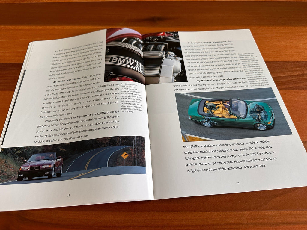 BMW-E36 Convertible, 1994-Dealership-Sales-Brochure