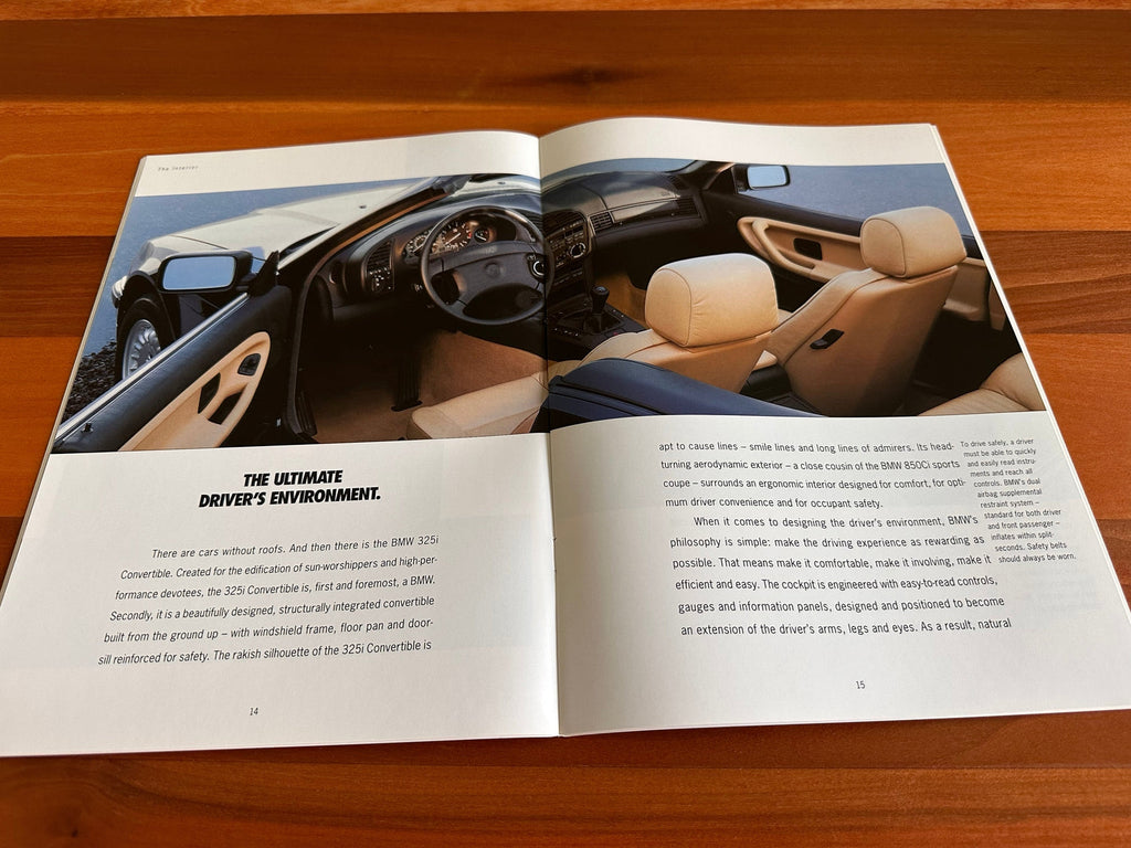 BMW-E36 Convertible, 1994-Dealership-Sales-Brochure