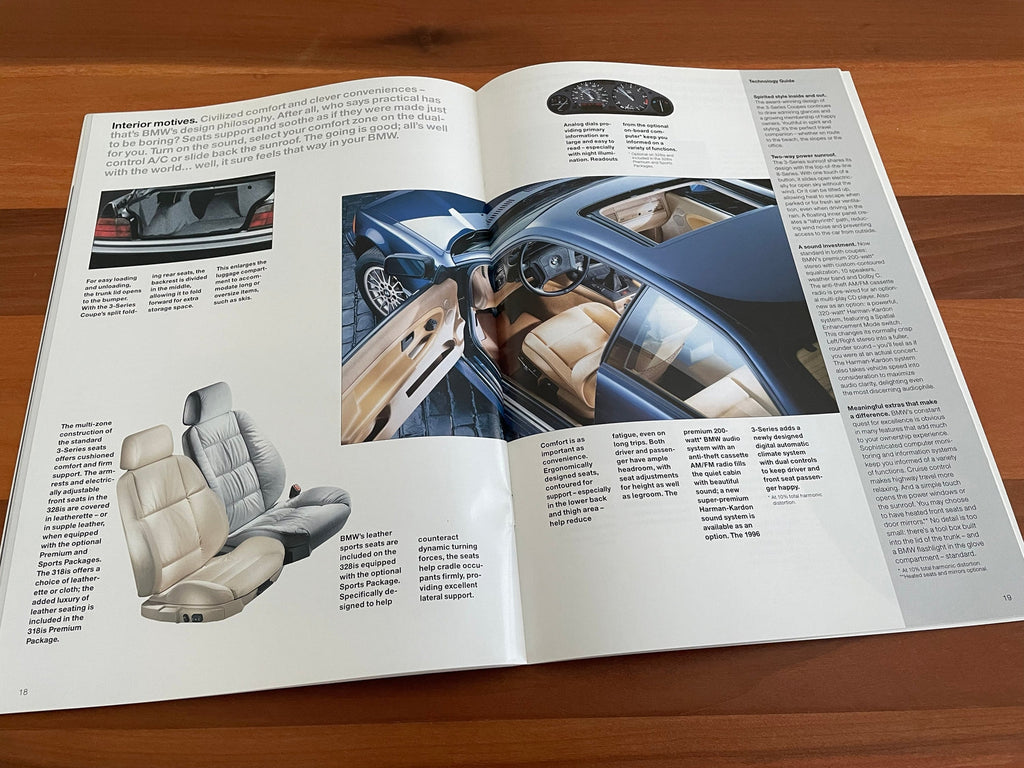 BMW-E36 Coupe, 1996-Dealership-Sales-Brochure