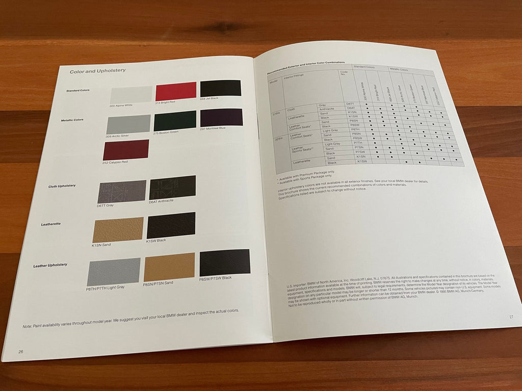 BMW-E36 Coupe, 1996-Dealership-Sales-Brochure