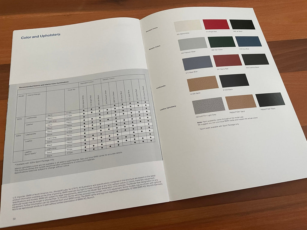 BMW-E36 Coupe, 1998-Dealership-Sales-Brochure