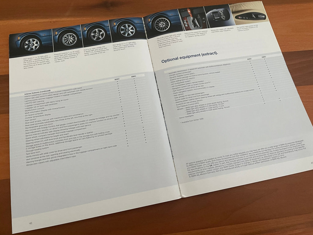 BMW-E36 Coupe, 1998-Dealership-Sales-Brochure