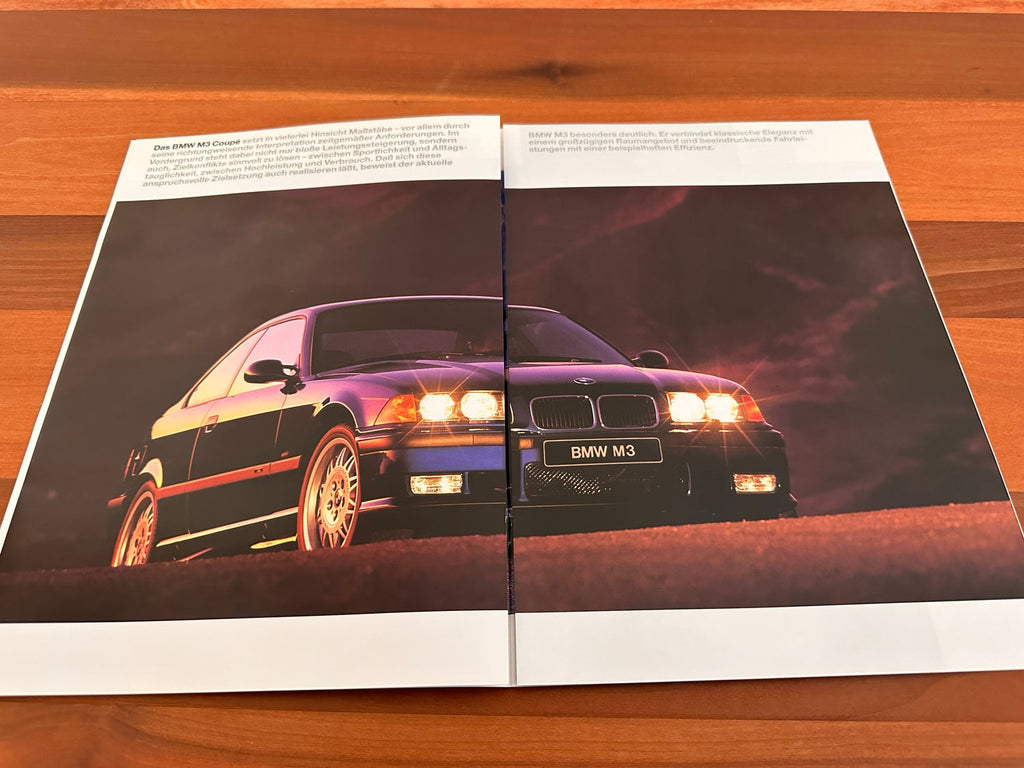 BMW-E36 M3, 1995 - German-Dealership-Sales-Brochure