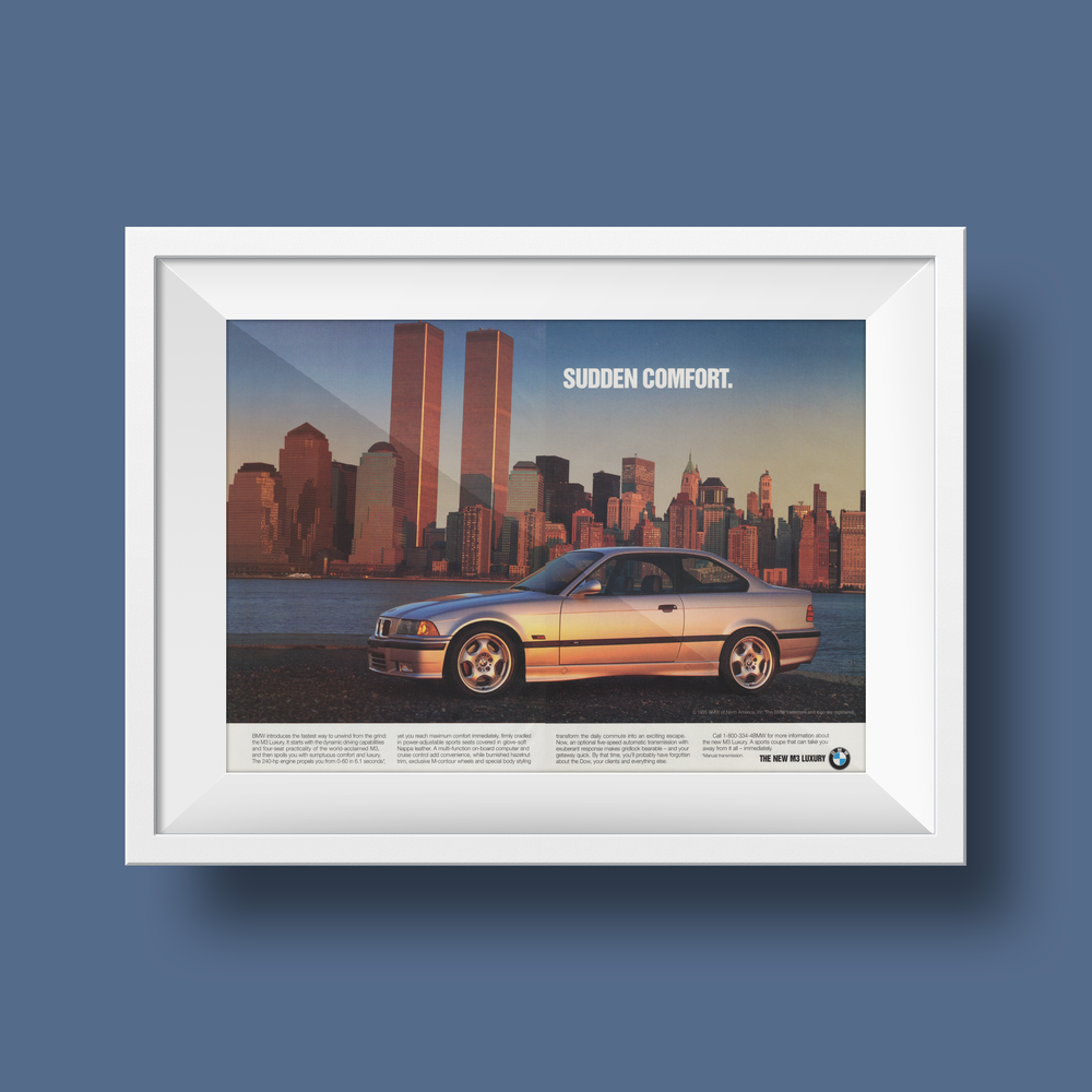 BMW-E36 M3 Sudden Comfort-Vintage-Print-Magazine-Ad-BIMMERtips.com