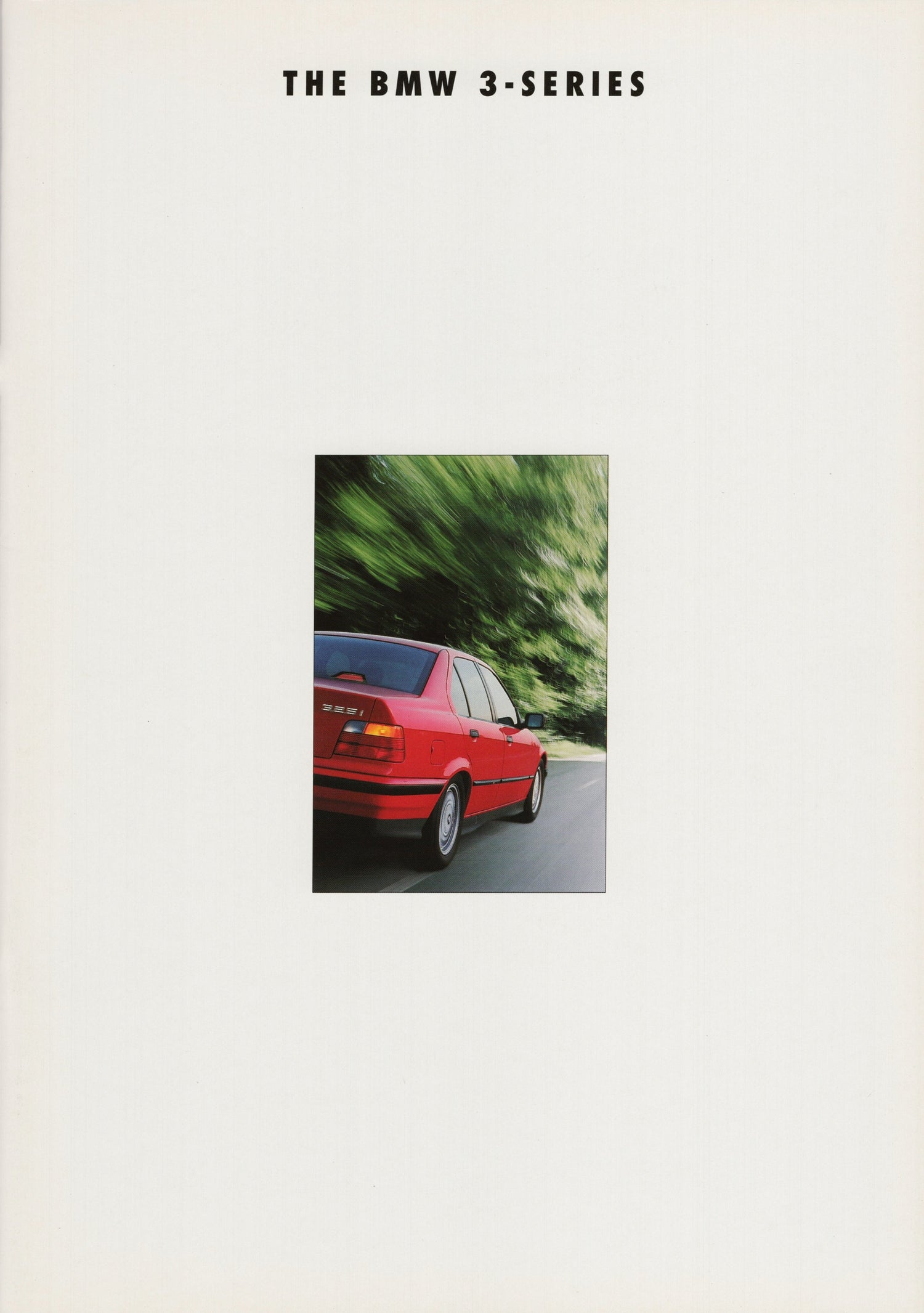 BMW-E36 Sedan, 1992-Dealership-Sales-Brochure