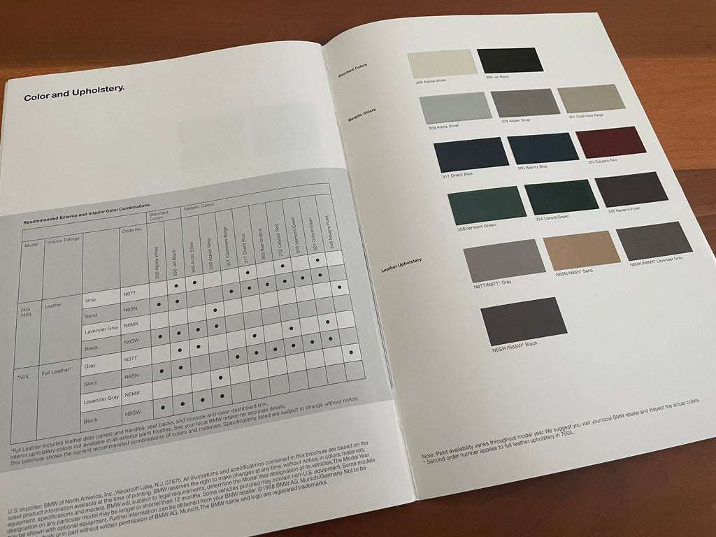 BMW-E38, 1998-Dealership-Sales-Brochure