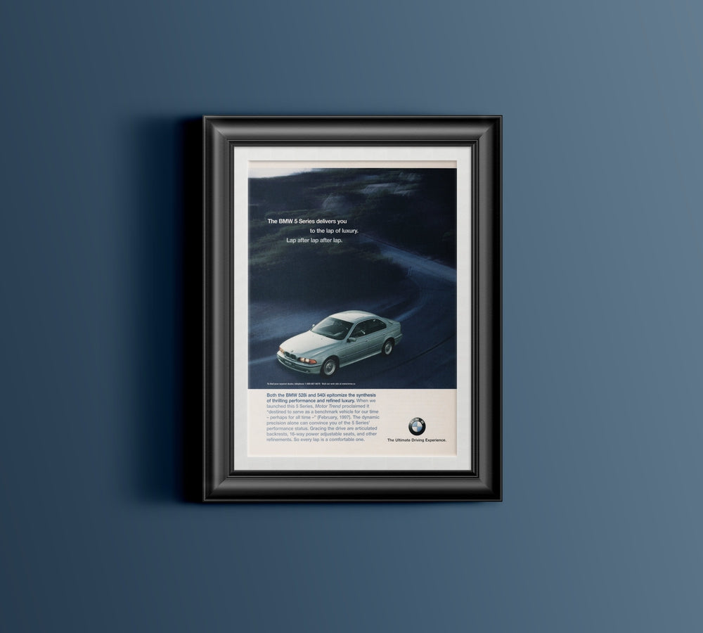 BMW-E39 Lap of Luxury-Vintage-Print-Magazine-Ad-BIMMERtips.com