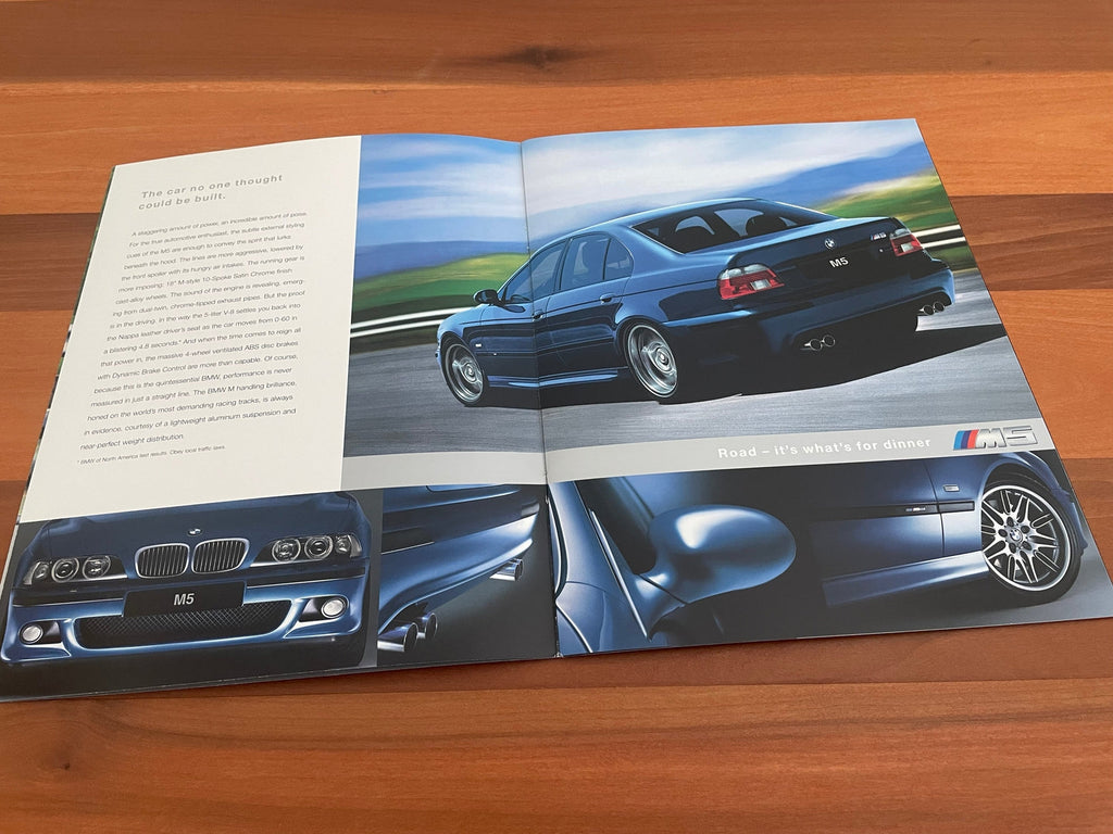BMW-E39 M5 Sedan, 2001-Dealership-Sales-Brochure