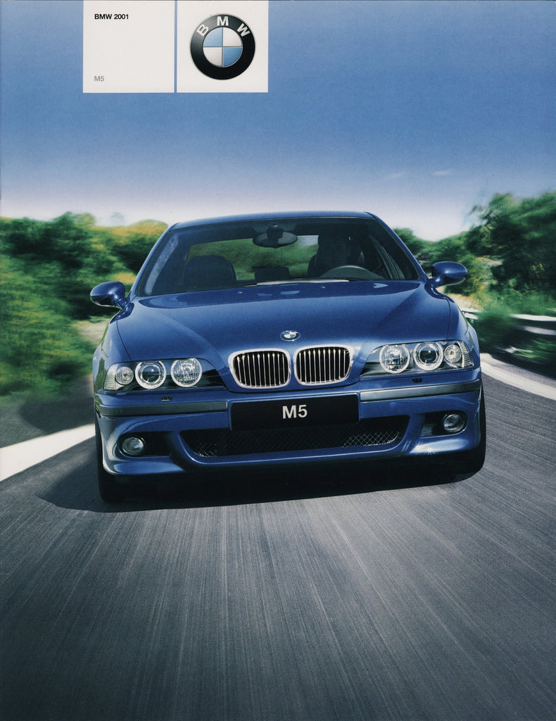 BMW-E39 M5 Sedan, 2001-Dealership-Sales-Brochure