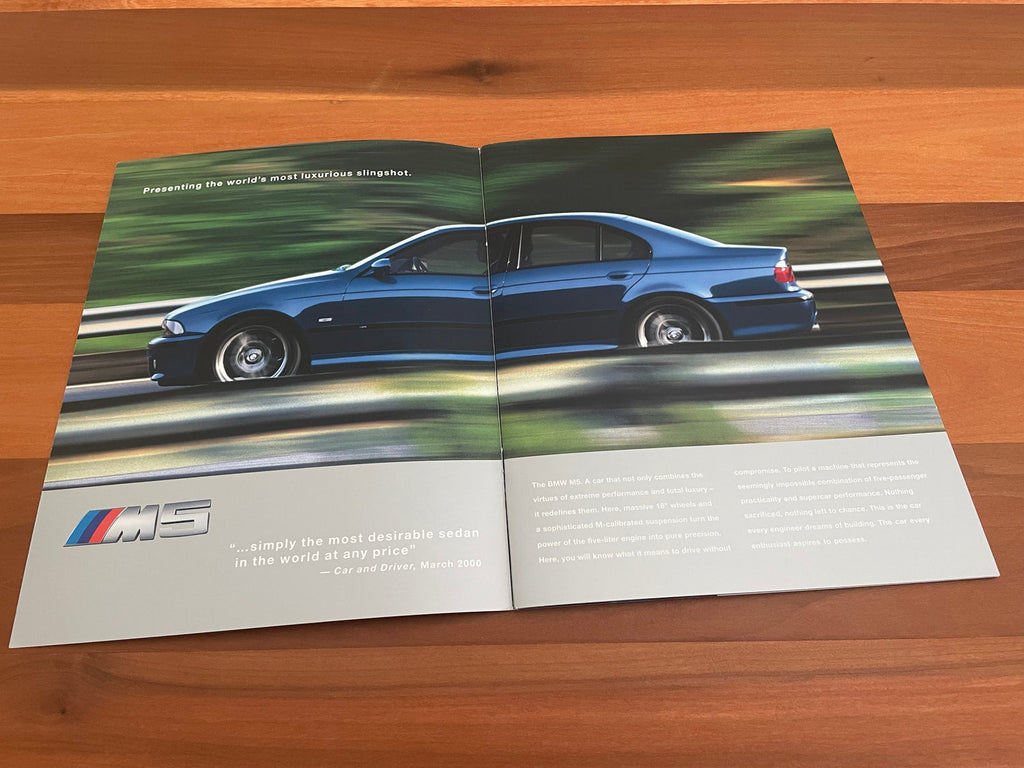 BMW-E39 M5 Sedan, 2001-Dealership-Sales-Brochure