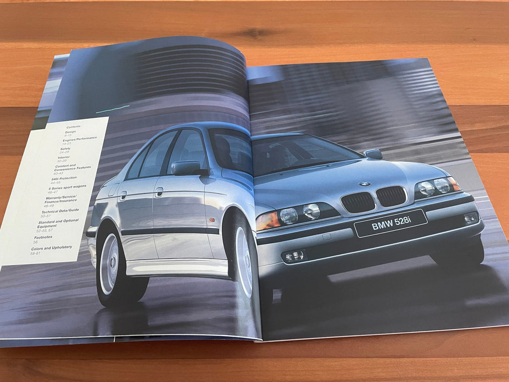 BMW-E39 Sedan, 1998-Dealership-Sales-Brochure