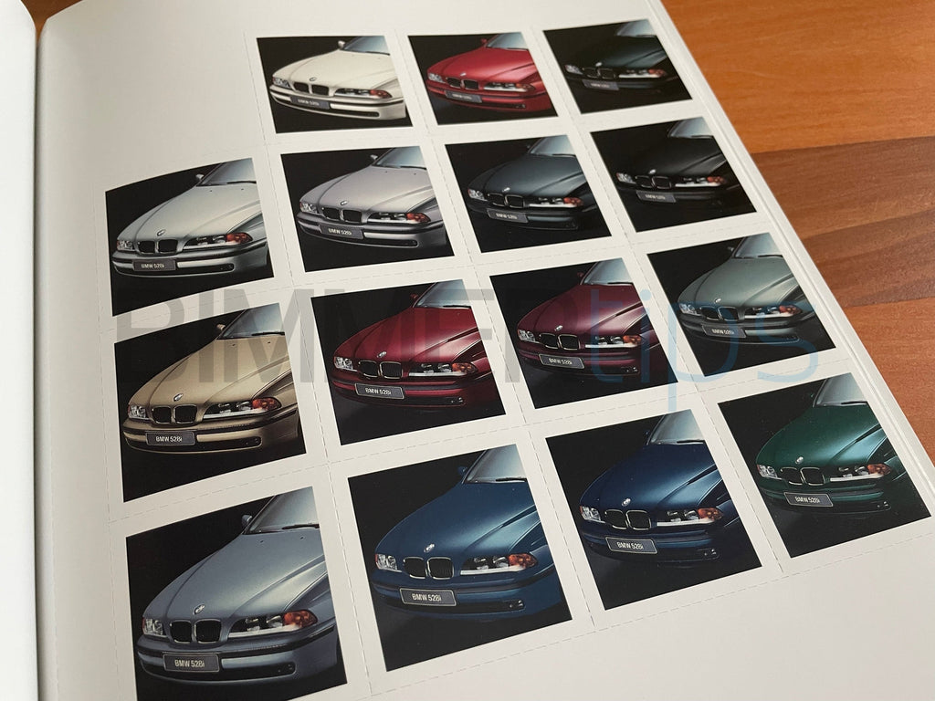 Original print 2001 BMW E39 5 Series dealership sales brochure 525i 530i 540