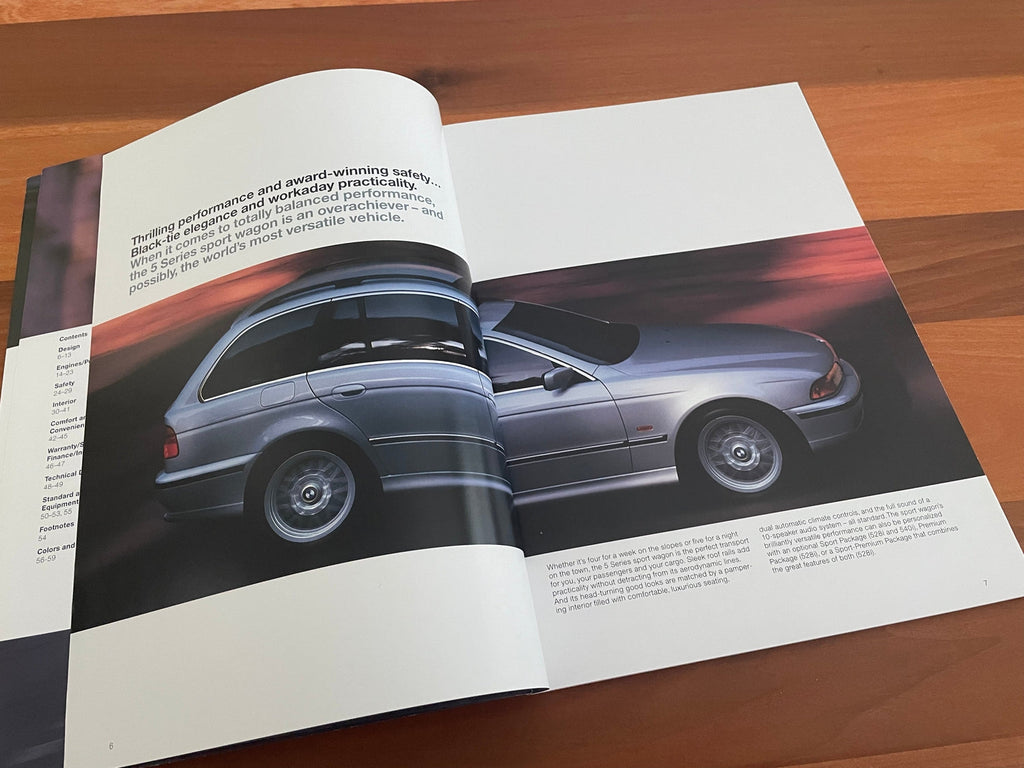 BMW-E39 Touring, 1999-Dealership-Sales-Brochure