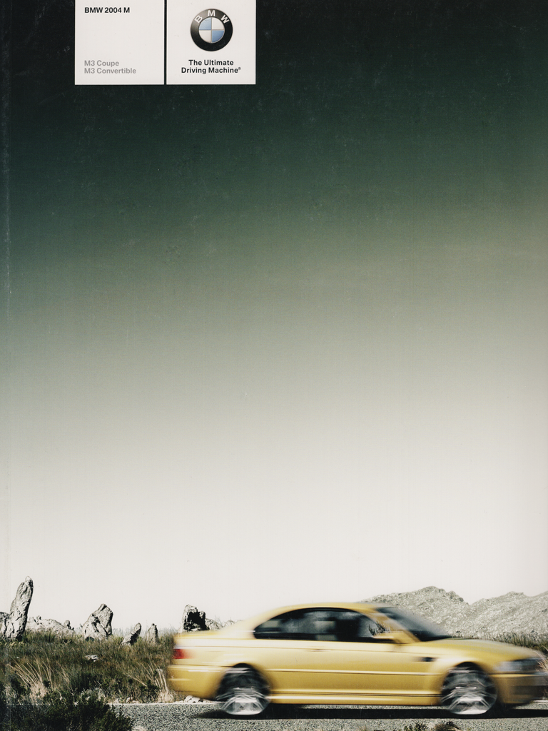 BMW-E46 M3, 2004-Dealership-Sales-Brochure