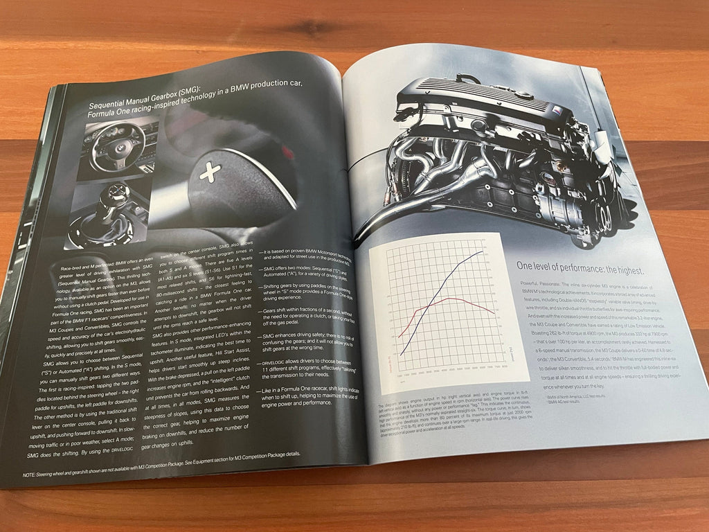 BMW-E46 M3, 2006-Dealership-Sales-Brochure