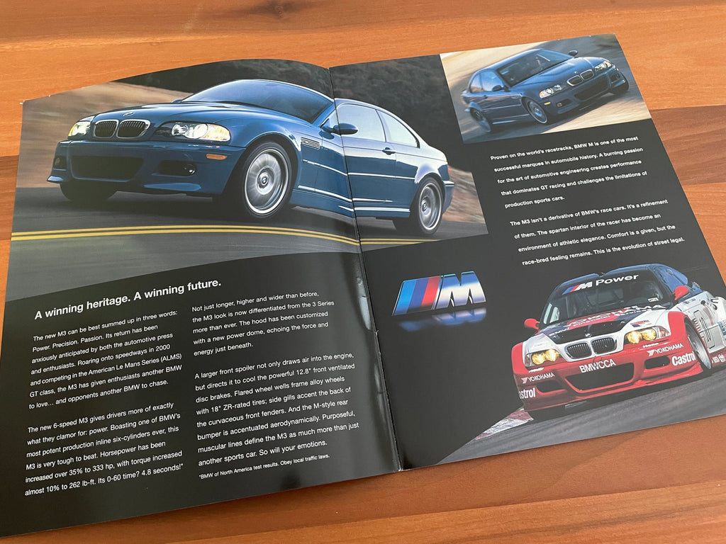 BMW-E46 M3 Coupe, 2001-Dealership-Sales-Brochure