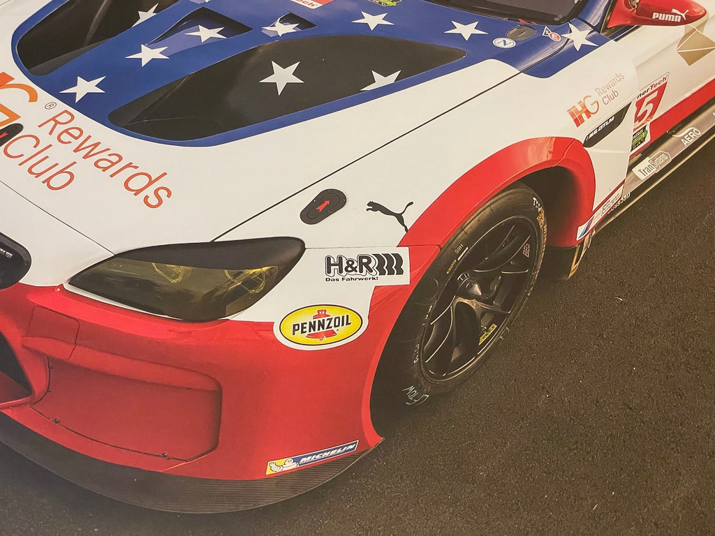 BMW E46 M3 GTR & F13 M6 GTLM poster