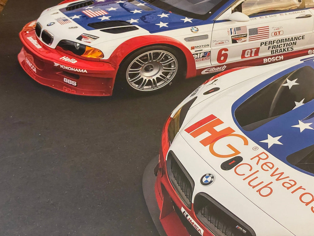 BMW E46 M3 GTR & F13 M6 GTLM poster