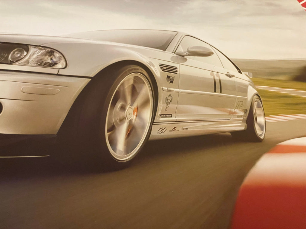 BMW E46 M3 Michelin Tire Poster