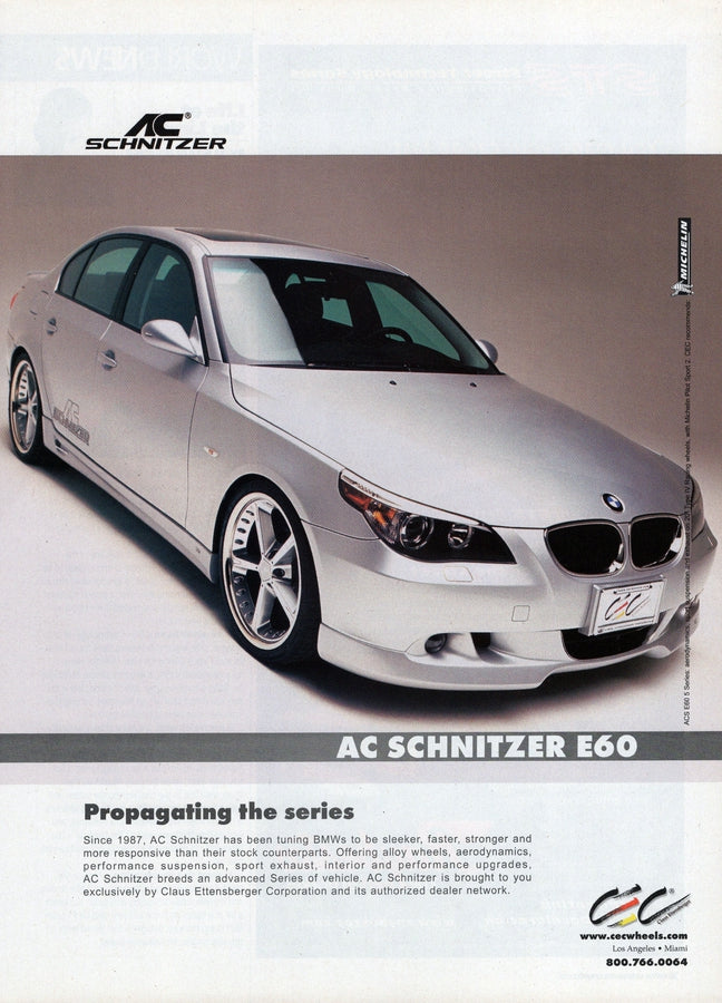 BMW-E60 AC Schnitzer-Vintage-Print-Magazine-Ad-BIMMERtips.com