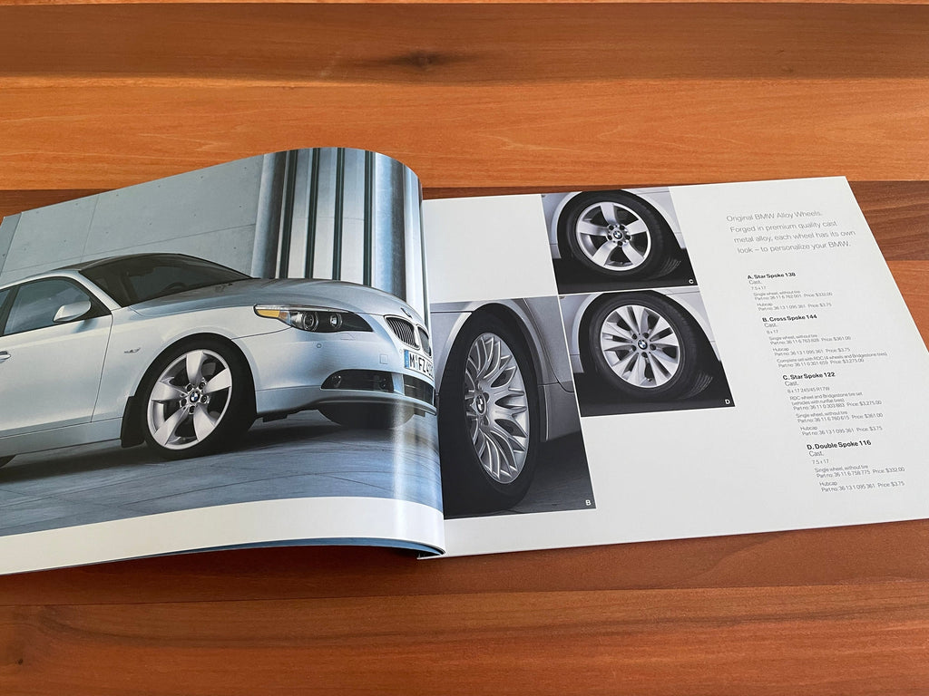 BMW-E60 Accessories Catalog-Dealership-Sales-Brochure