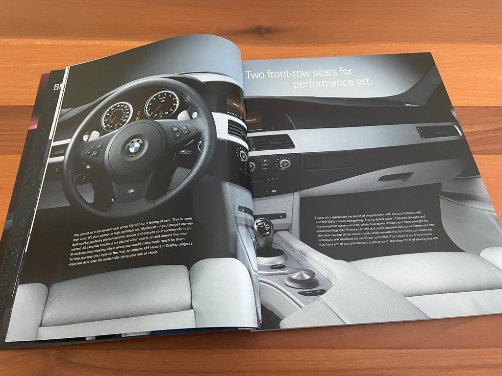 BMW-E60 M5, E63 & E64 M6, 2007-Dealership-Sales-Brochure