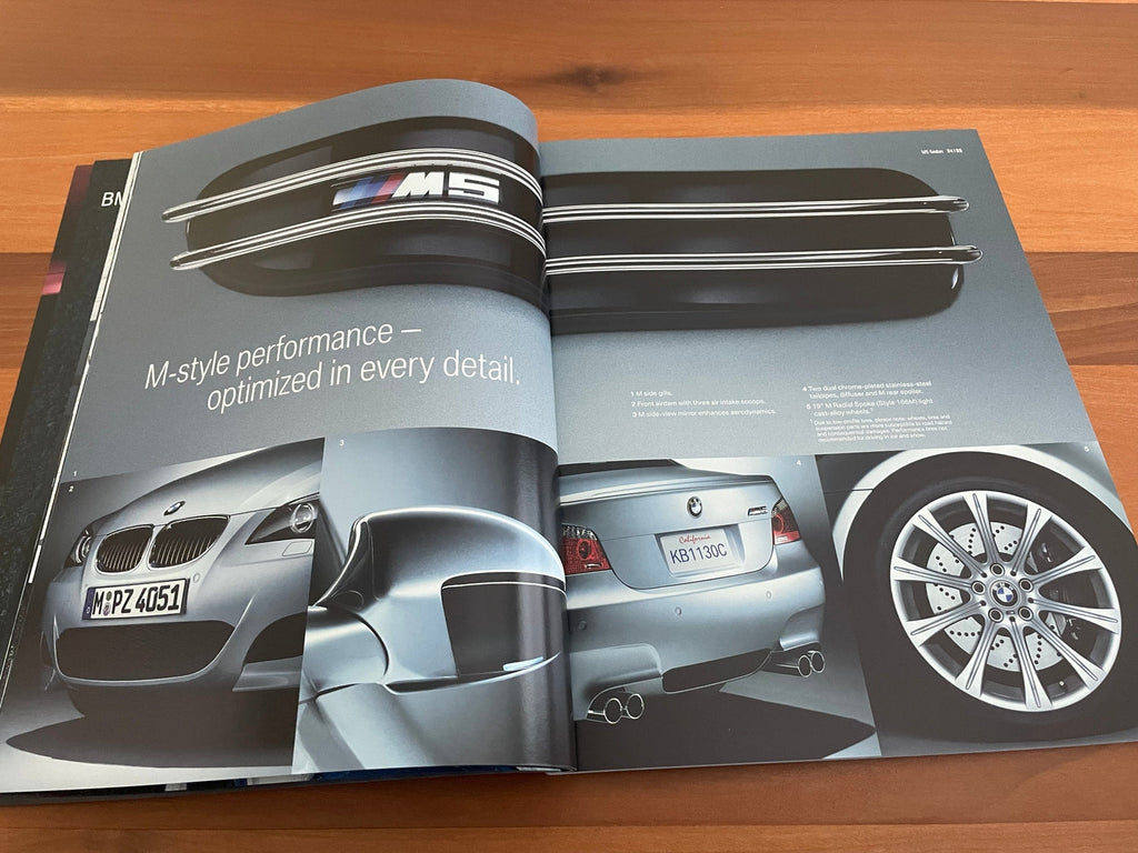 BMW-E60 M5, E63 & E64 M6, 2007-Dealership-Sales-Brochure