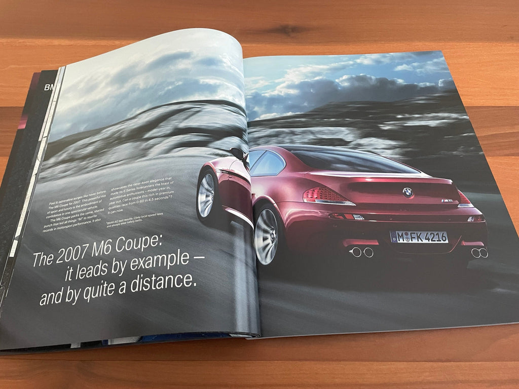 BMW-E60 M5, E63 & E64 M6, 2007-Dealership-Sales-Brochure