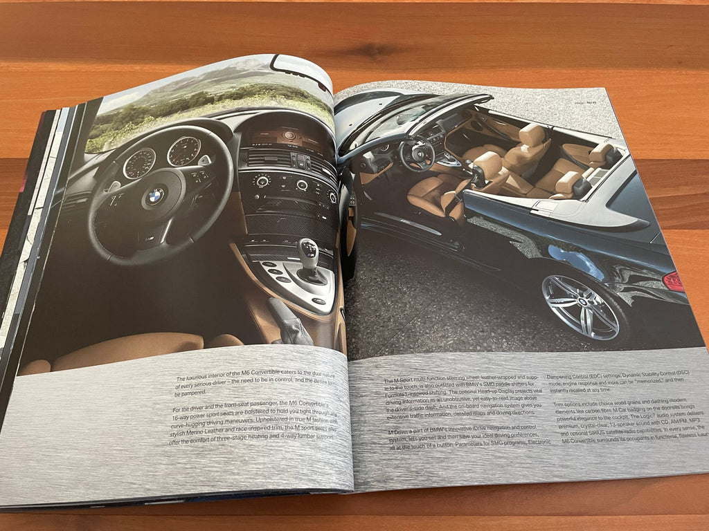 BMW-E60 M5, E63 & E64 M6, 2007-Dealership-Sales-Brochure