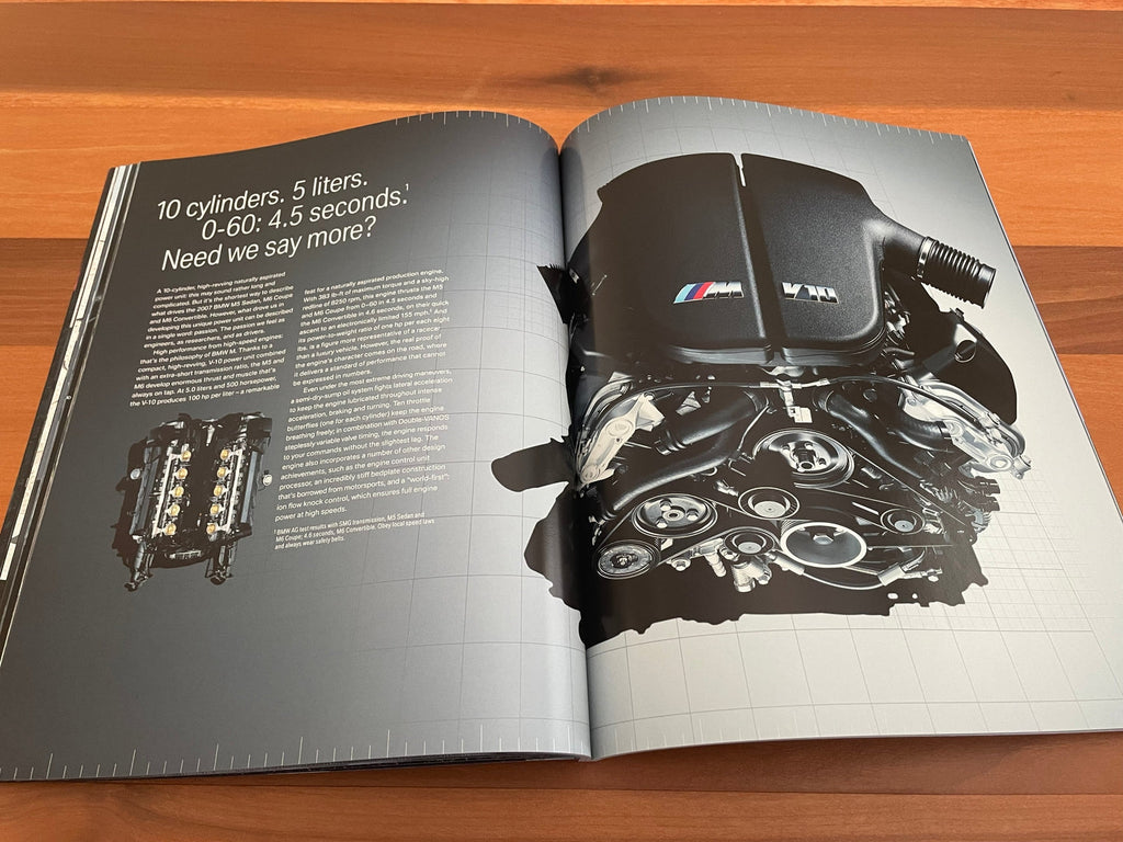 BMW-E60 M5, E63 & E64 M6, 2007-Dealership-Sales-Brochure