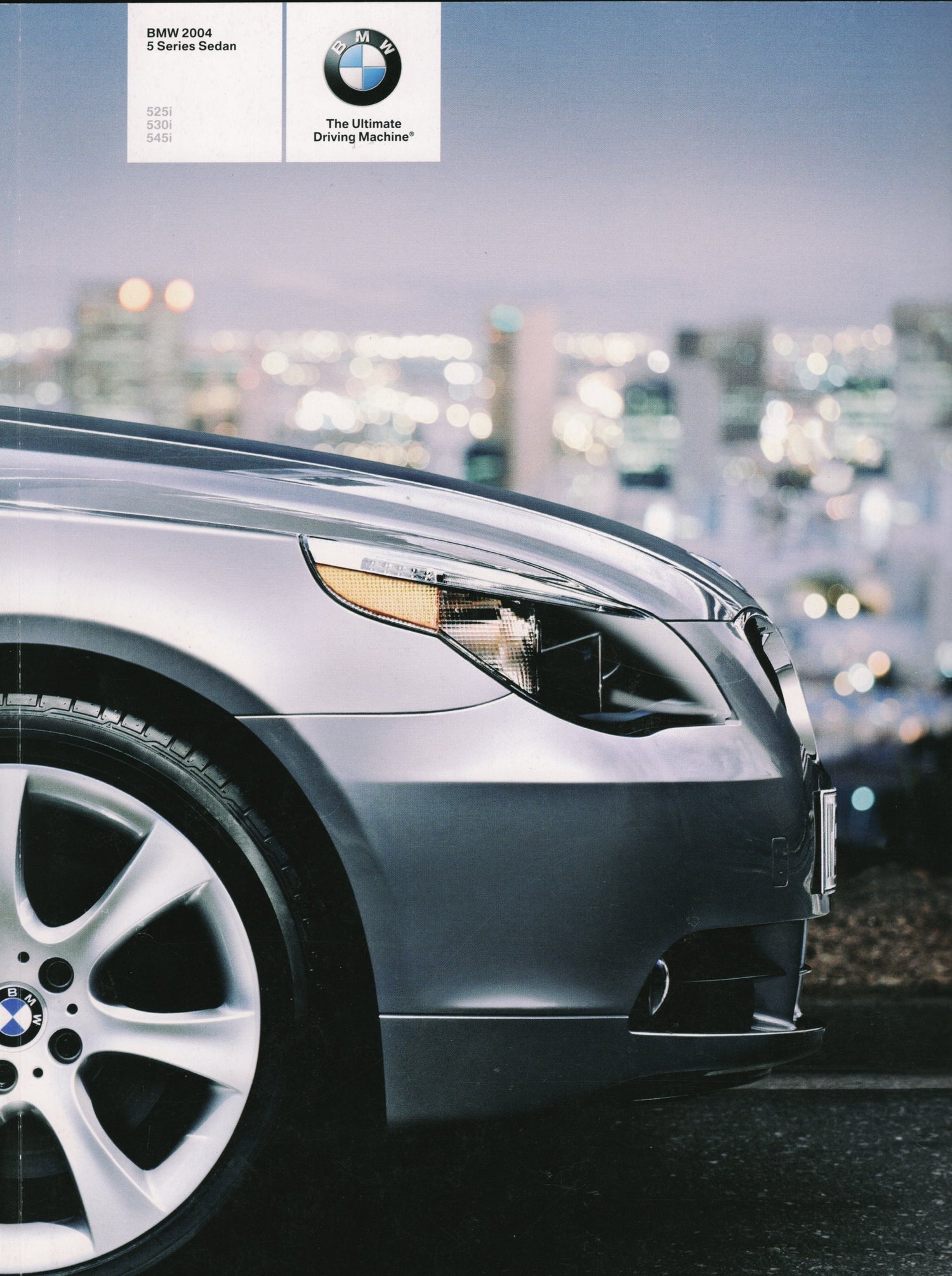BMW-E60 Sedan, 2004-Dealership-Sales-Brochure