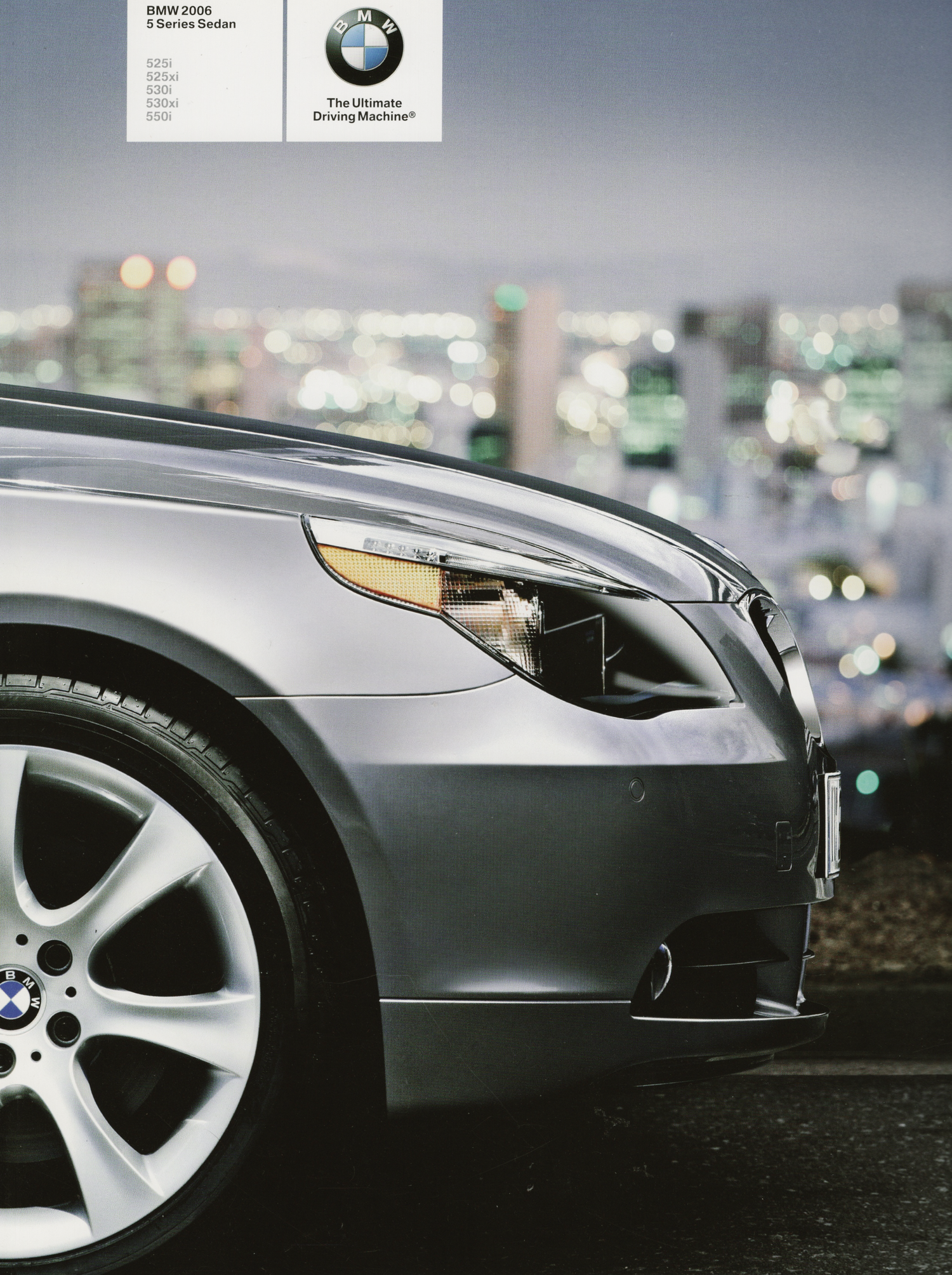 BMW-E60 Sedan, 2006-Dealership-Sales-Brochure