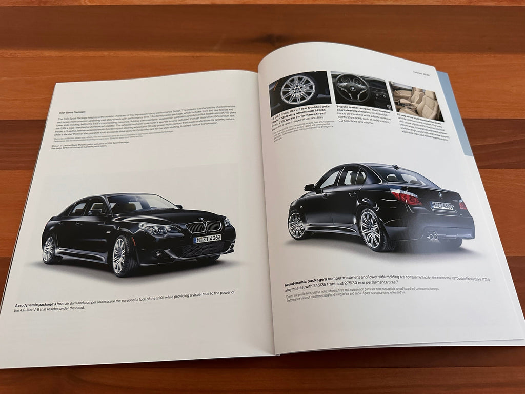 BMW-E60 Sedan, 2009 a-Dealership-Sales-Brochure