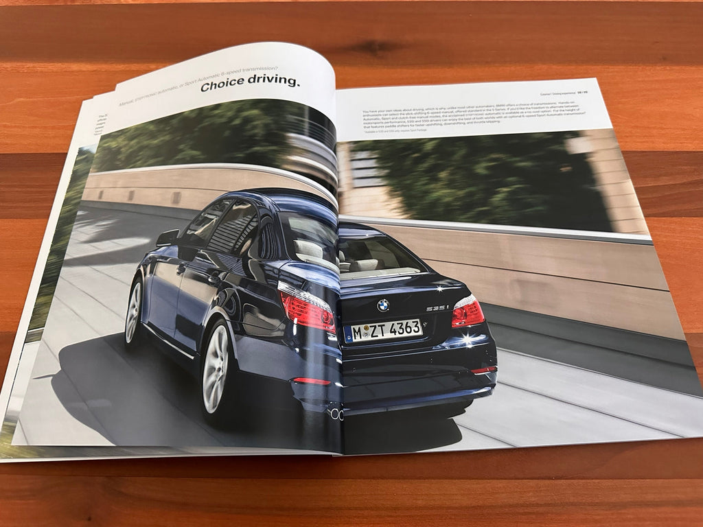BMW-E60 Sedan, 2009 a-Dealership-Sales-Brochure