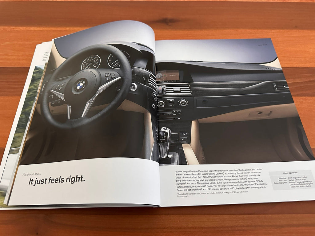 BMW-E60 Sedan, 2009 a-Dealership-Sales-Brochure