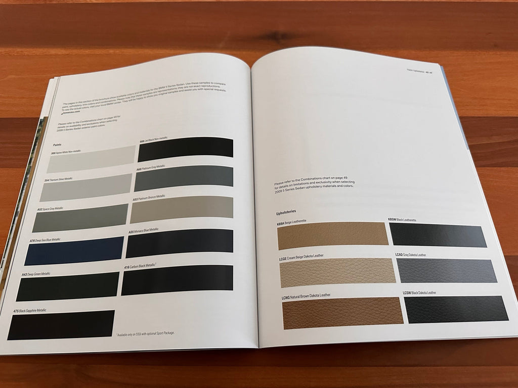 BMW-E60 Sedan, 2009 a-Dealership-Sales-Brochure