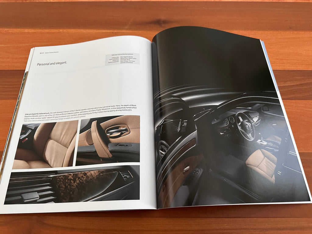 BMW-E60 Sedan, 2009 a-Dealership-Sales-Brochure