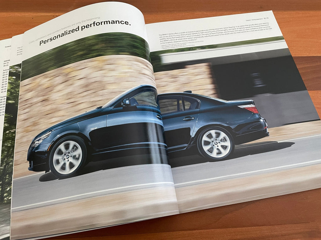 BMW-E60 Sedan, 2009-Dealership-Sales-Brochure