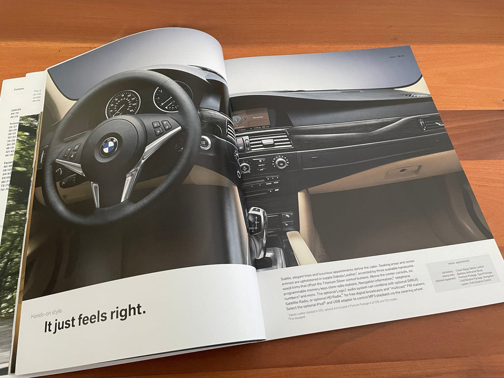 BMW-E60 Sedan, 2009-Dealership-Sales-Brochure