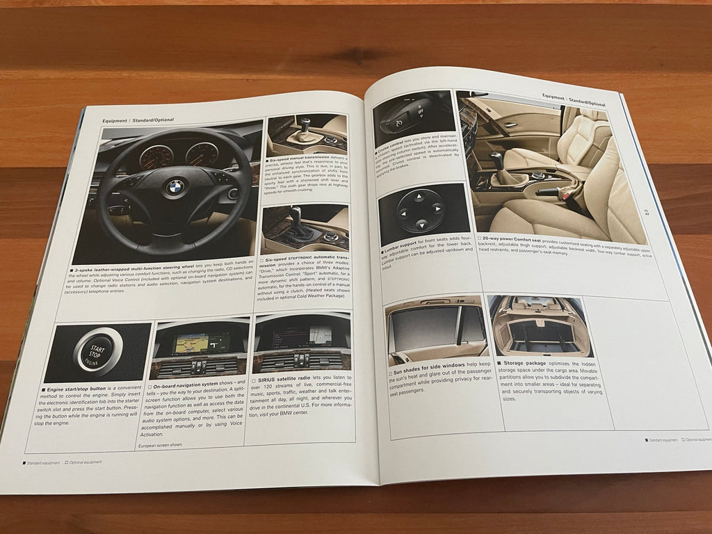 BMW-E61 Touring, 2006-Dealership-Sales-Brochure