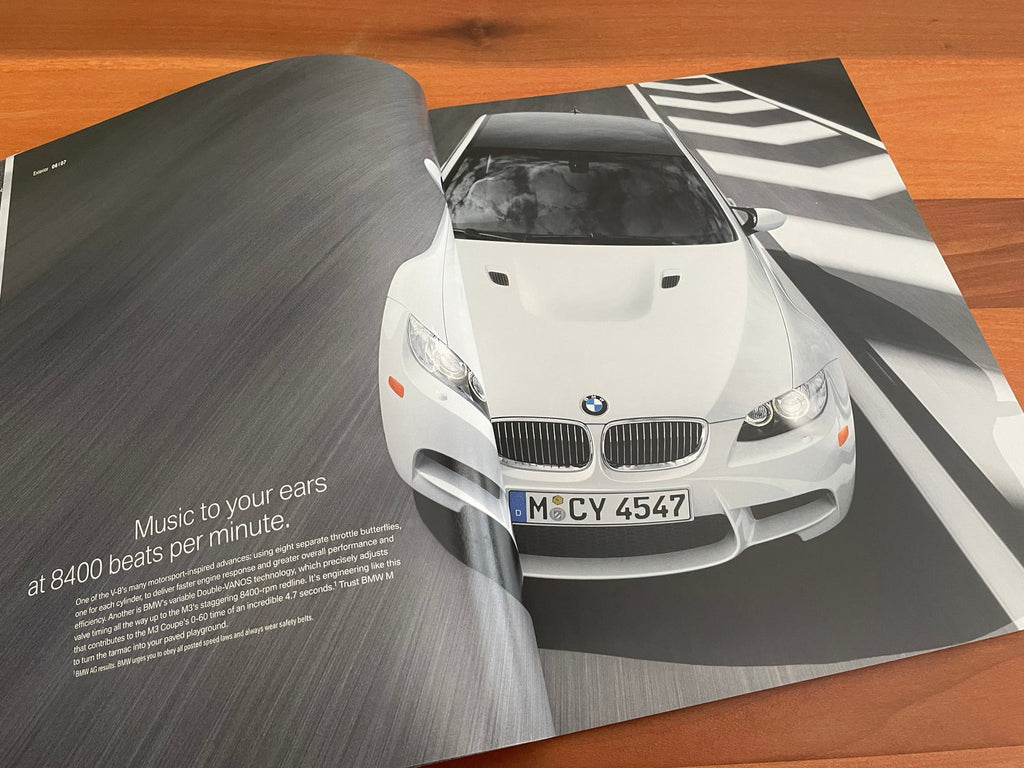 BMW-E92 M3, E90 M3, 2008-Dealership-Sales-Brochure