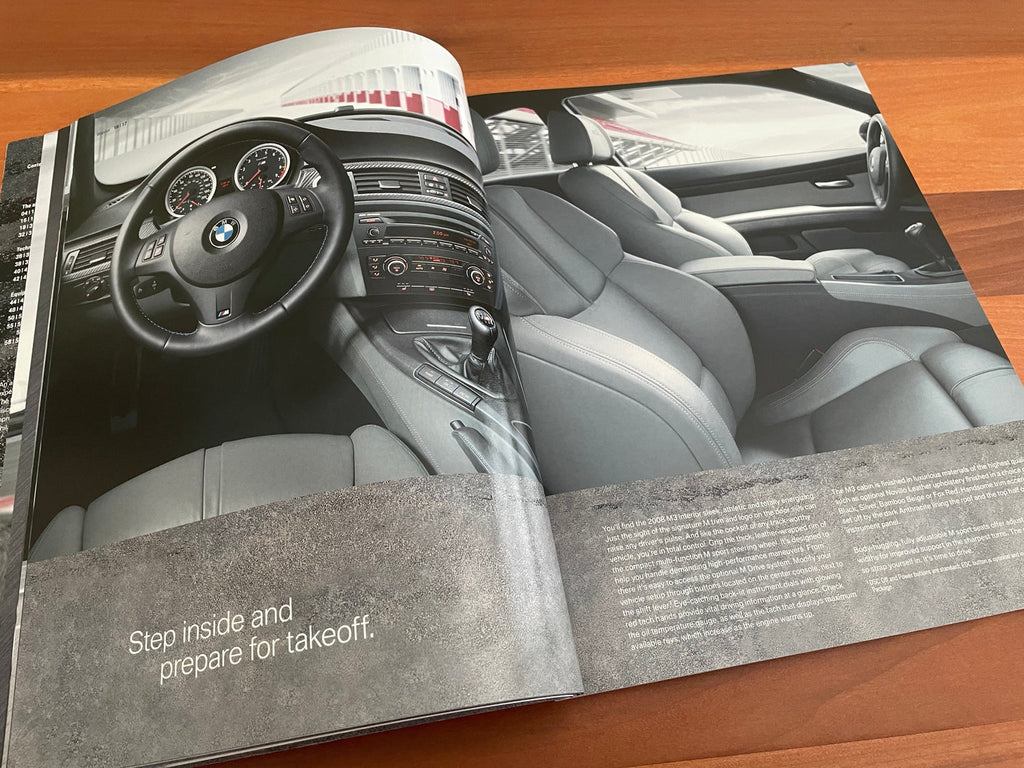 BMW-E92 M3, E90 M3, 2008-Dealership-Sales-Brochure
