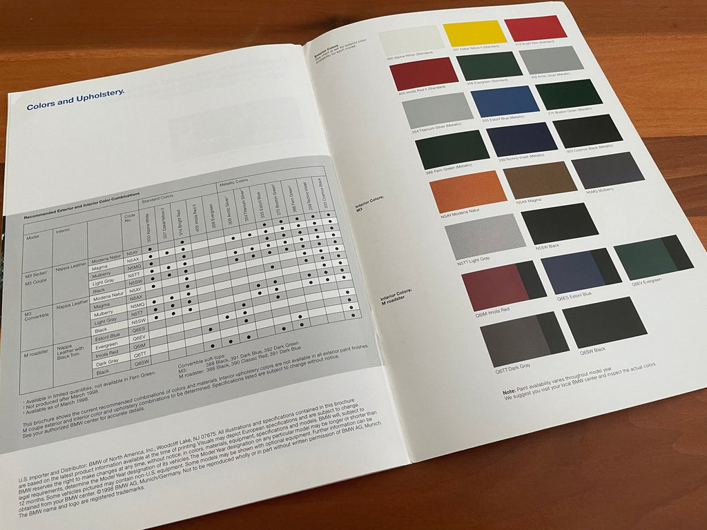 BMW-M Family, 1998-Dealership-Sales-Brochure