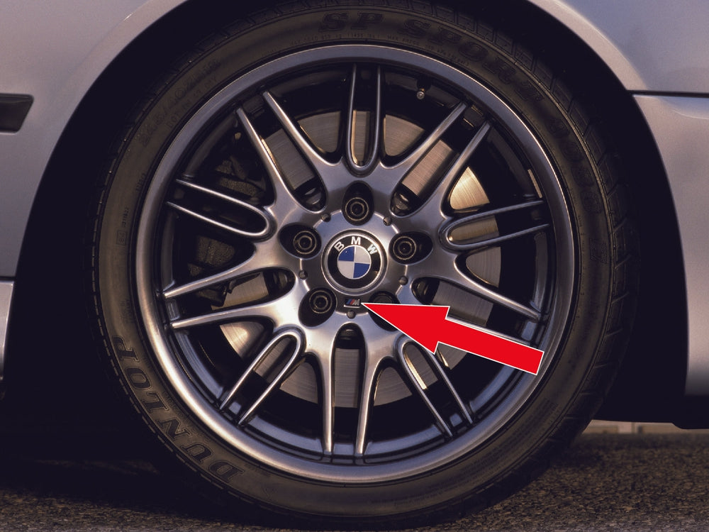 BMW M Wheel Emblem, Genuine BMW 36112228660