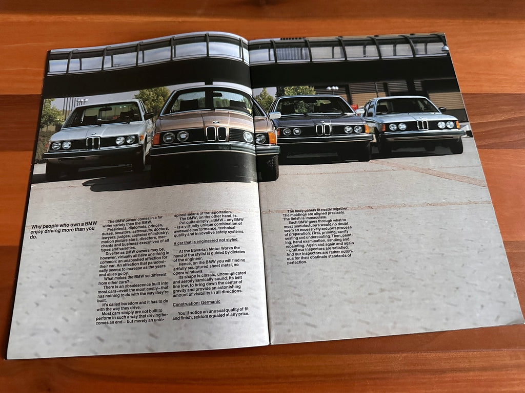 BMW-Model Range, 1979-Dealership-Sales-Brochure