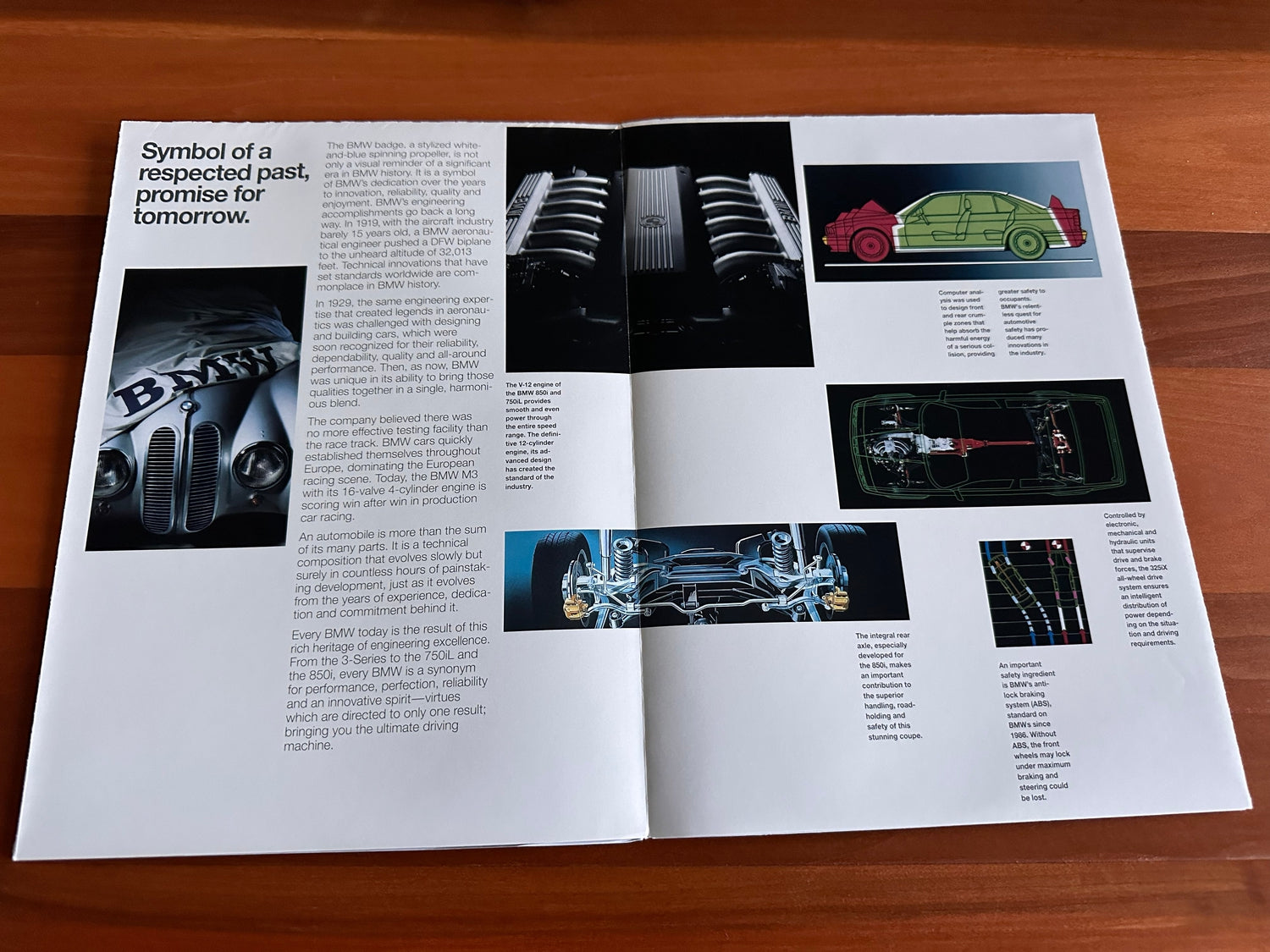 BMW-Model Range, 1991 Foldout-Dealership-Sales-Brochure