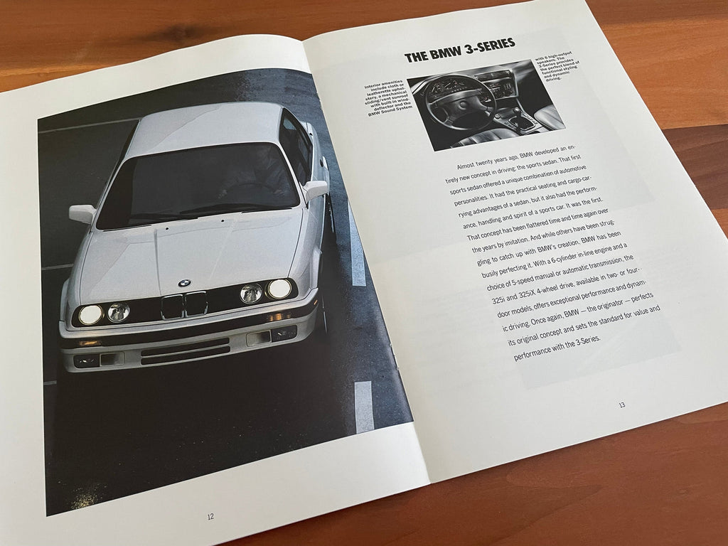 BMW-1991 Model Range-Dealership-Sales-Brochure